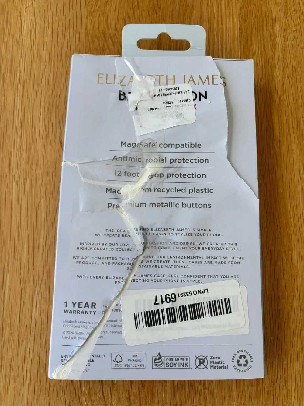 Elizabeth and James clear phone